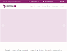 Tablet Screenshot of openhr.pl