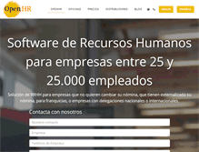 Tablet Screenshot of openhr.es